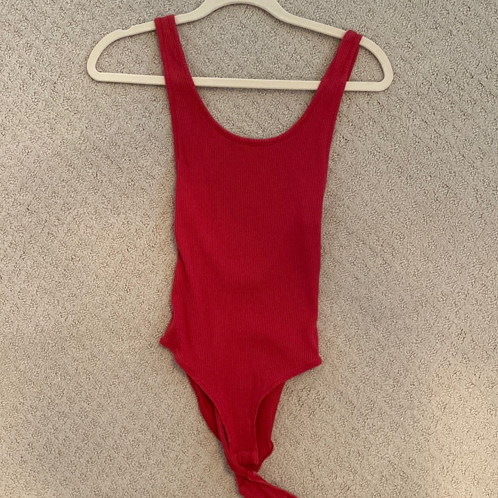 Abercrombie red bodysuit